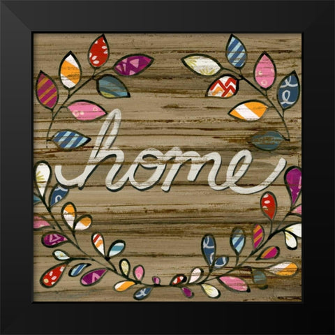 Love and Laughter IV Black Modern Wood Framed Art Print by Vess, June Erica