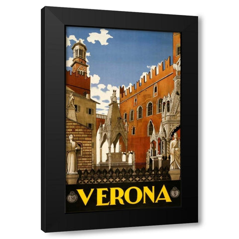 See Verona Black Modern Wood Framed Art Print by Studio W