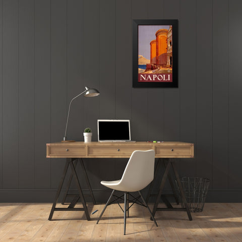 See Napoli Black Modern Wood Framed Art Print by Studio W