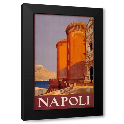 See Napoli Black Modern Wood Framed Art Print with Double Matting by Studio W