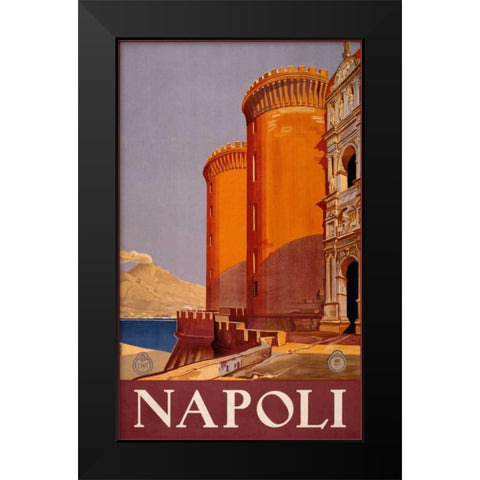 See Napoli Black Modern Wood Framed Art Print by Studio W