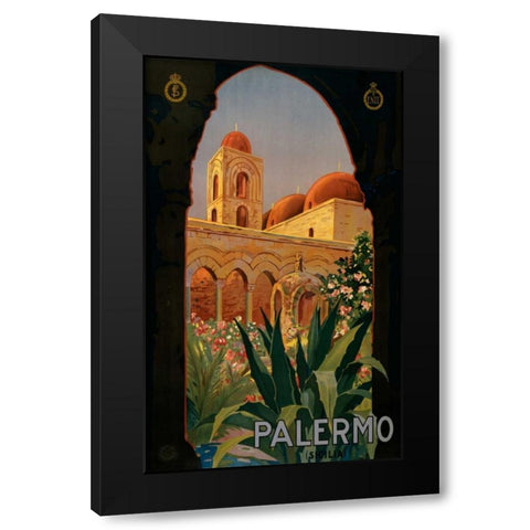 See Palermo Black Modern Wood Framed Art Print by Studio W