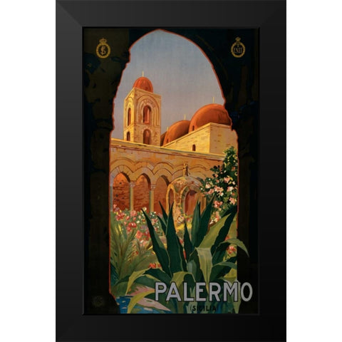 See Palermo Black Modern Wood Framed Art Print by Studio W