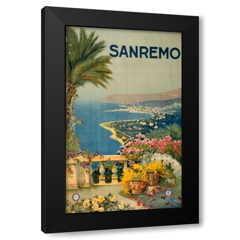 See San Remo Black Modern Wood Framed Art Print by Studio W