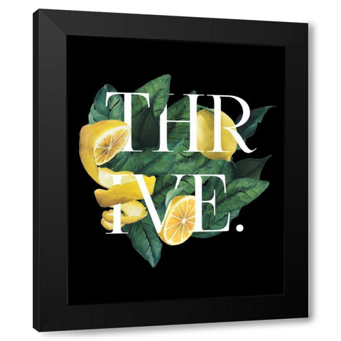 Prosper and Thrive II Black Modern Wood Framed Art Print with Double Matting by Popp, Grace