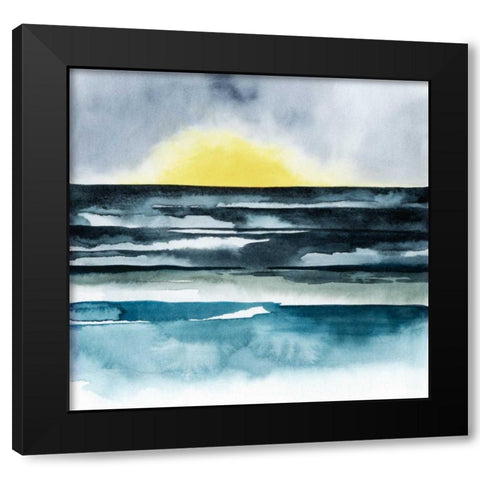 Seaside Mist II Black Modern Wood Framed Art Print by Popp, Grace