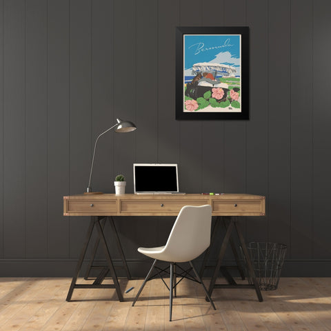 See South America VI Black Modern Wood Framed Art Print by Studio W