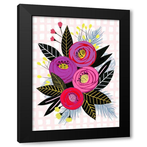 Colorful Mess II Black Modern Wood Framed Art Print by Popp, Grace