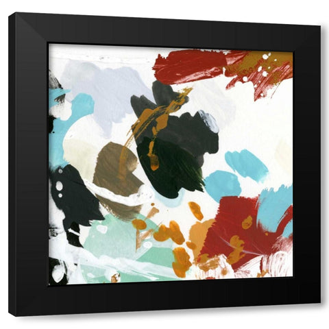 Syncopation II Black Modern Wood Framed Art Print by Vess, June Erica