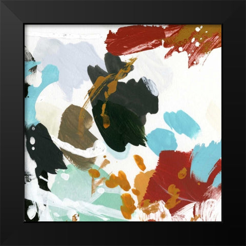 Syncopation II Black Modern Wood Framed Art Print by Vess, June Erica