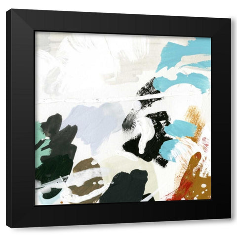 Syncopation III Black Modern Wood Framed Art Print by Vess, June Erica