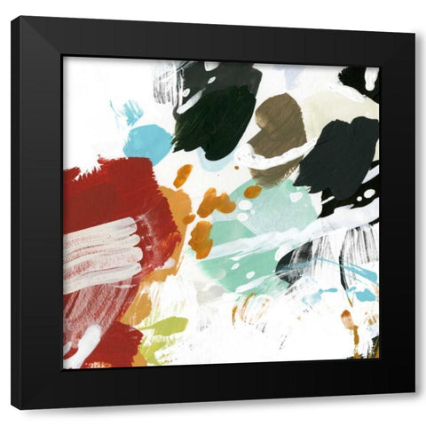 Syncopation IV Black Modern Wood Framed Art Print with Double Matting by Vess, June Erica