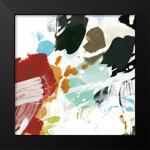 Syncopation IV Black Modern Wood Framed Art Print by Vess, June Erica