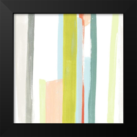 Litmus III Black Modern Wood Framed Art Print by Vess, June Erica