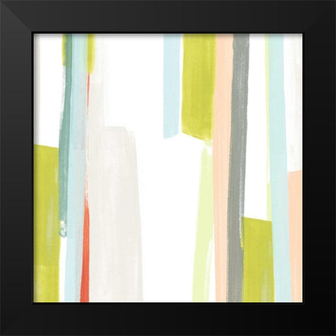 Litmus IV Black Modern Wood Framed Art Print by Vess, June Erica