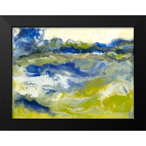 Marine Flow I Black Modern Wood Framed Art Print by Holland, J.