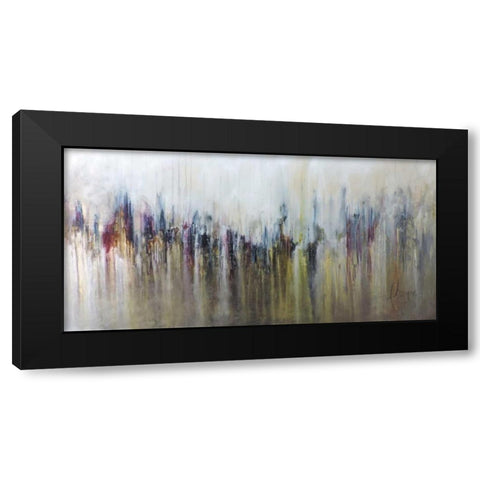 Cascada Metalica Black Modern Wood Framed Art Print by Herrera, Leticia