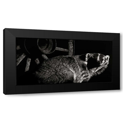 Scratchboard Tenacious Black Modern Wood Framed Art Print by Chapman, Julie T.