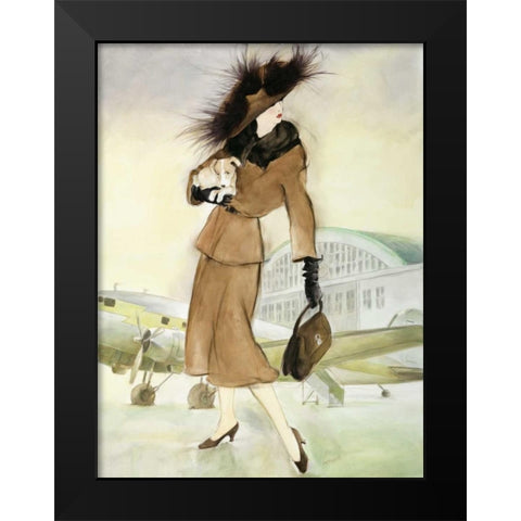 Vintage Lady I Black Modern Wood Framed Art Print by Reynolds, Graham