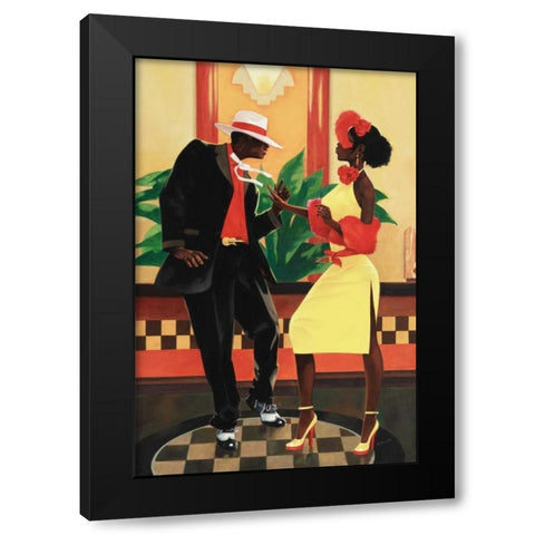 Night Out II Black Modern Wood Framed Art Print by Reynolds, Graham