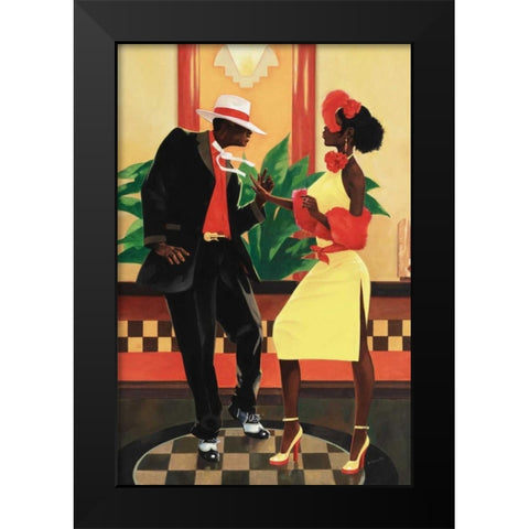 Night Out II Black Modern Wood Framed Art Print by Reynolds, Graham