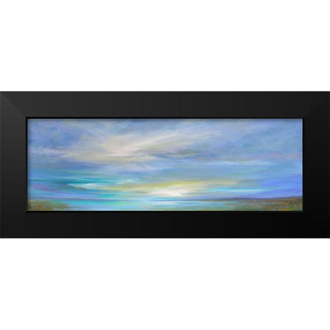 Crystal Springs Black Modern Wood Framed Art Print by Finch, Sheila