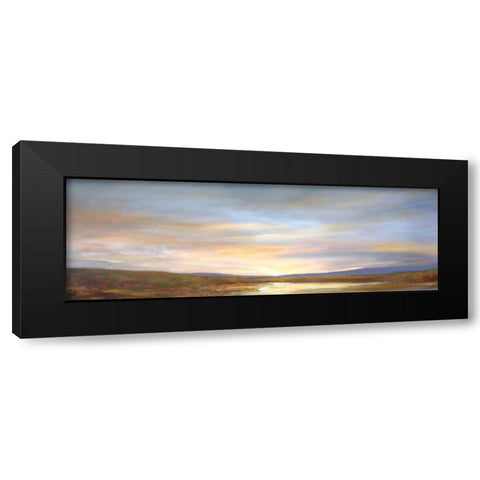 Autumn Light Black Modern Wood Framed Art Print with Double Matting by Finch, Sheila