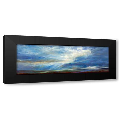 Heavenly Light Black Modern Wood Framed Art Print by Finch, Sheila