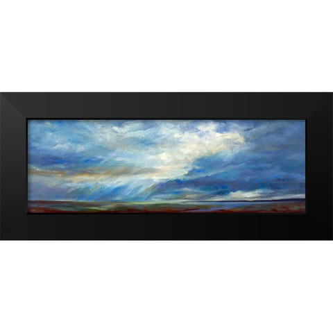 Heavenly Light Black Modern Wood Framed Art Print by Finch, Sheila