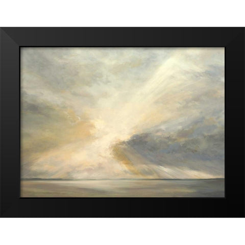 Sunrise on the Bay Black Modern Wood Framed Art Print by Finch, Sheila