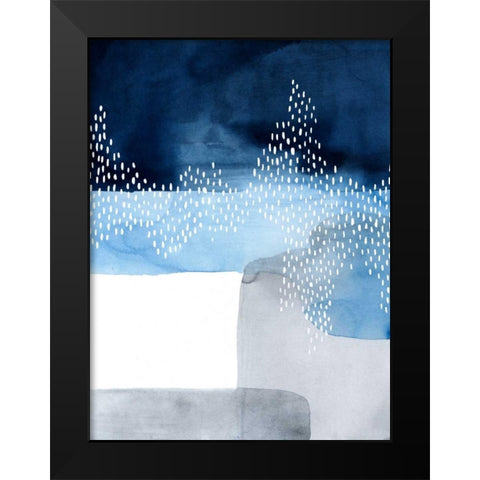 Waterfall Abstract I Black Modern Wood Framed Art Print by Popp, Grace