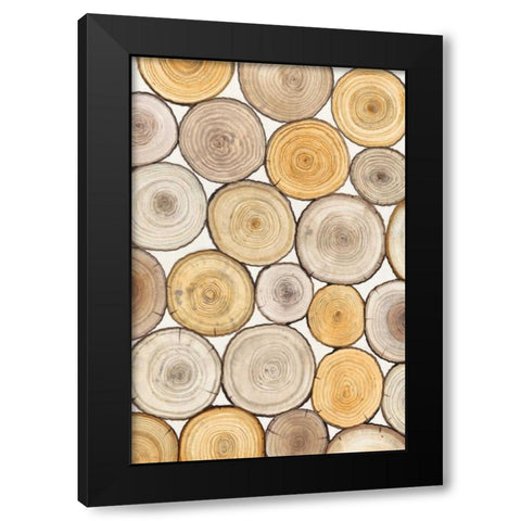 Tree Ring Study II Black Modern Wood Framed Art Print by OToole, Tim