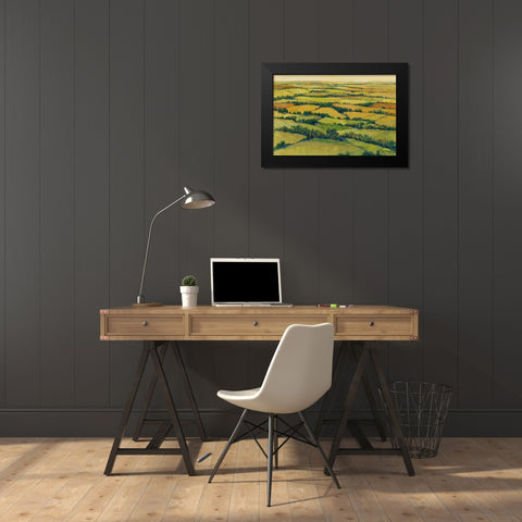 A View Above I Black Modern Wood Framed Art Print by OToole, Tim