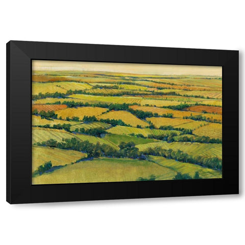 A View Above I Black Modern Wood Framed Art Print by OToole, Tim