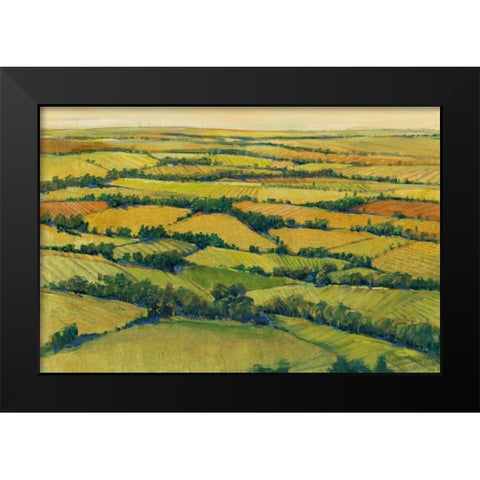 A View Above I Black Modern Wood Framed Art Print by OToole, Tim