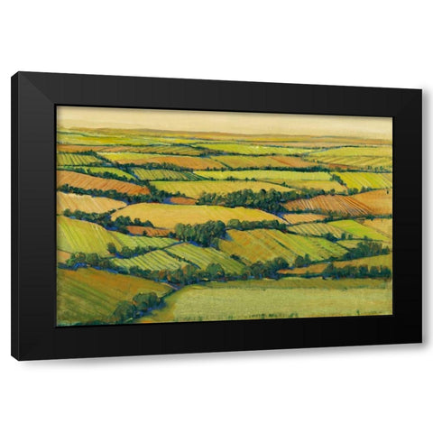 A View Above II Black Modern Wood Framed Art Print with Double Matting by OToole, Tim