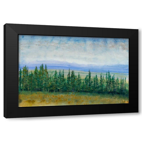 Pine Tops I Black Modern Wood Framed Art Print with Double Matting by OToole, Tim
