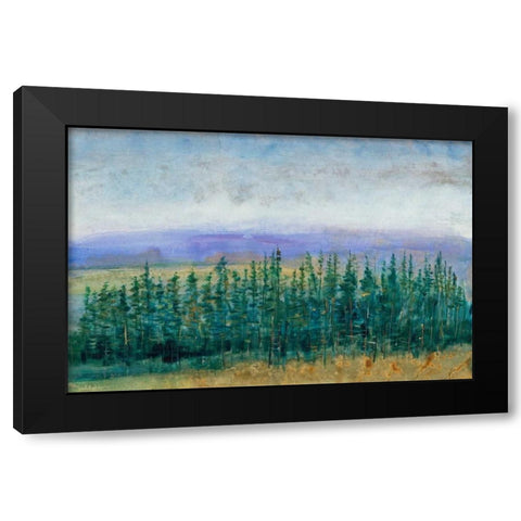 Pine Tops II Black Modern Wood Framed Art Print by OToole, Tim