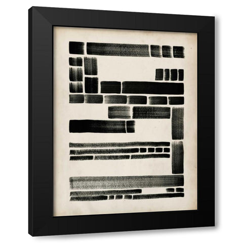 Antique Dash I Black Modern Wood Framed Art Print with Double Matting by Popp, Grace