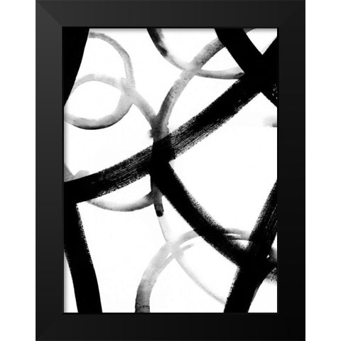 Monochrome Ripple I Black Modern Wood Framed Art Print by Popp, Grace