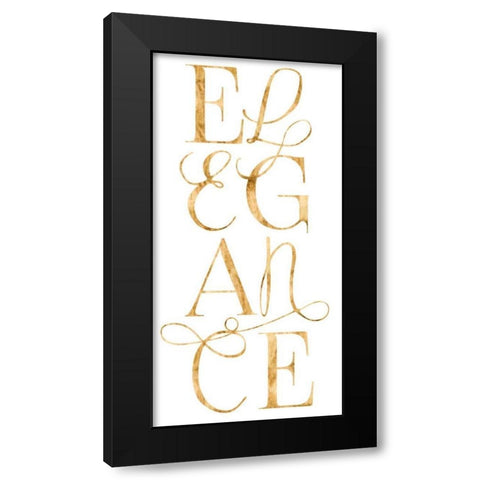 Elegant and Dazzling I Black Modern Wood Framed Art Print with Double Matting by Popp, Grace