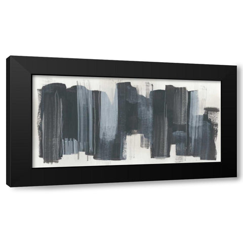 Monochrome Notation II Black Modern Wood Framed Art Print by Vess, June Erica