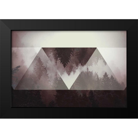 Hill Black Modern Wood Framed Art Print by Wang, Melissa