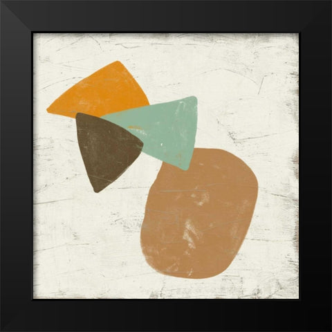 Mobile II Black Modern Wood Framed Art Print by Vess, June Erica