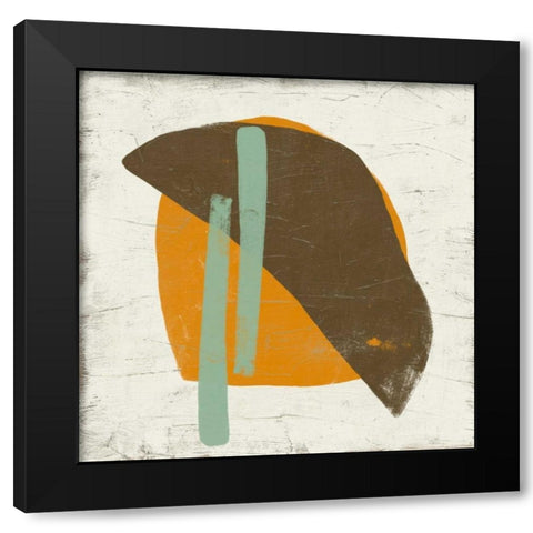 Mobile V Black Modern Wood Framed Art Print by Vess, June Erica