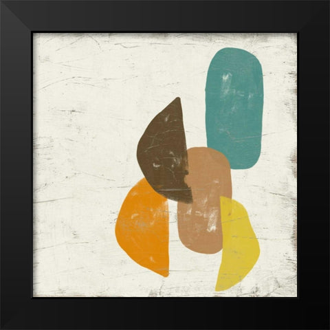 Mobile VI Black Modern Wood Framed Art Print by Vess, June Erica
