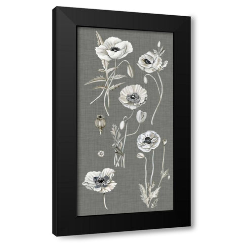 Poppy Array I Black Modern Wood Framed Art Print by McCavitt, Naomi