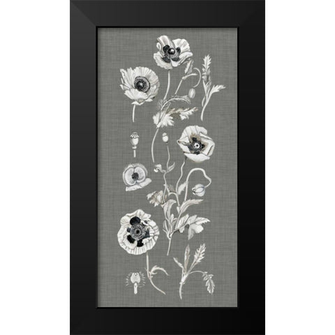 Poppy Array II Black Modern Wood Framed Art Print by McCavitt, Naomi