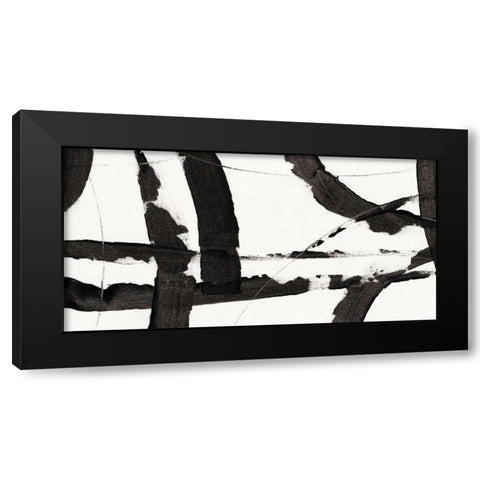 Obsidian Harmony I Black Modern Wood Framed Art Print by OToole, Tim