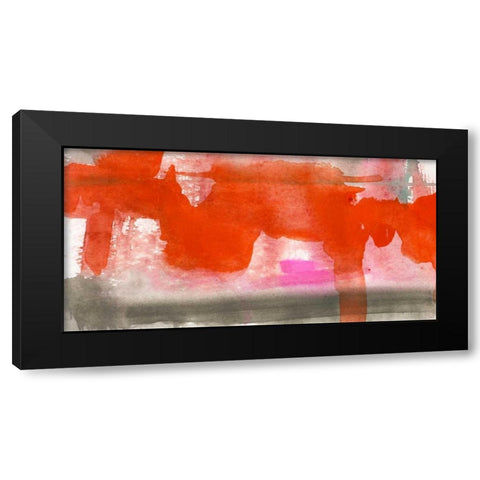 Red, Pink and Grey IV Black Modern Wood Framed Art Print by Goldberger, Jennifer